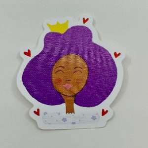 Wear a Crown - PurpleHair Sticker